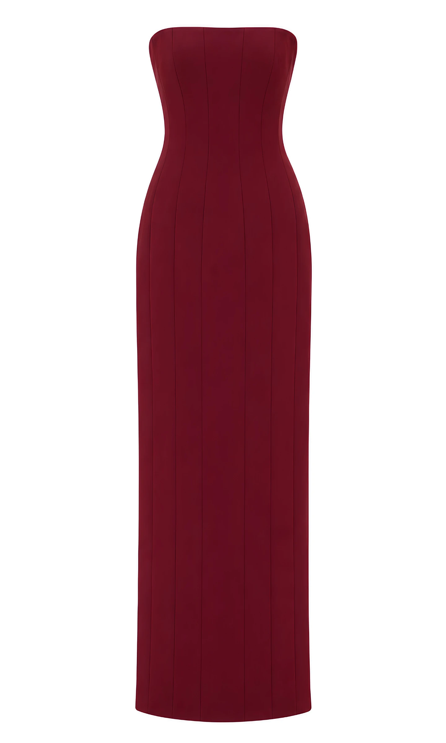 Deep Burgundy Convertible Chiffon Gown image 3